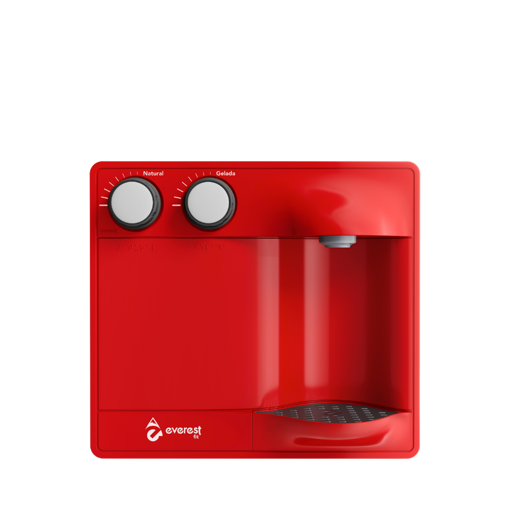 Purificador de Água Everest Fit na cor Cereja