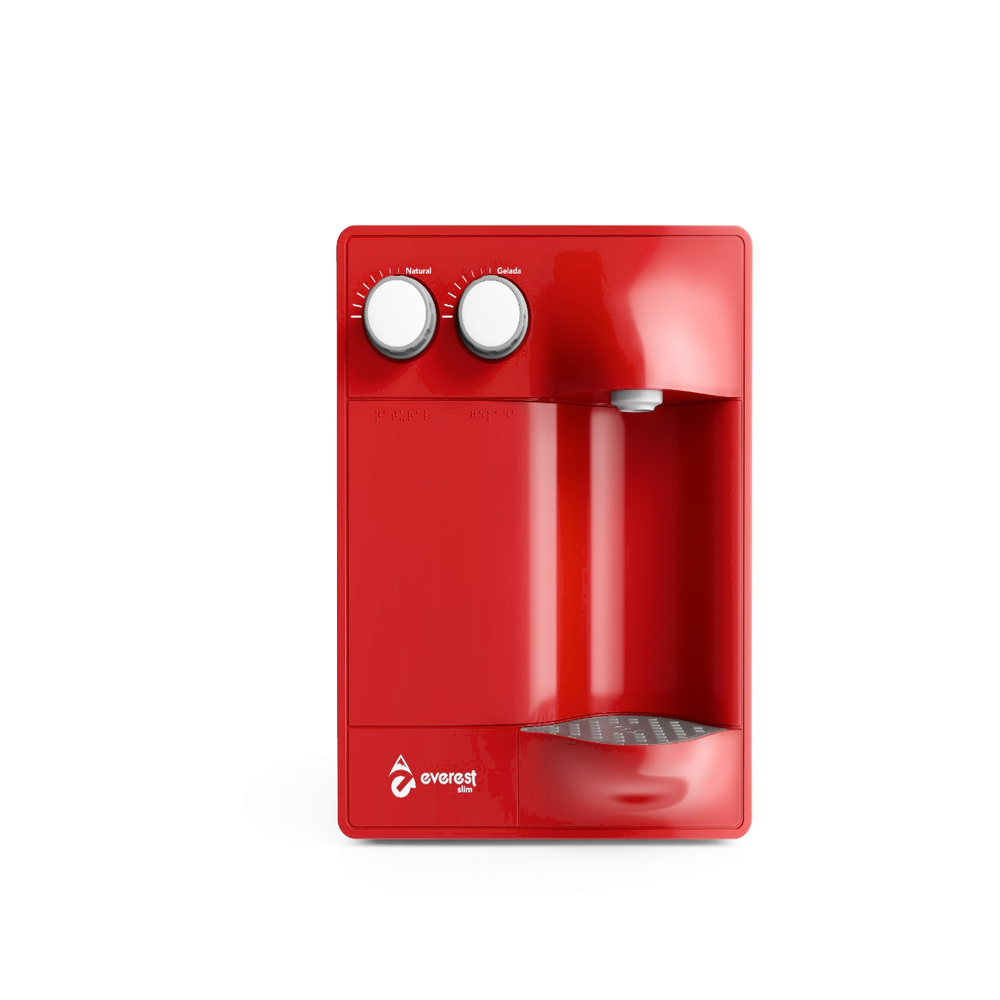 Purificador de Água Everest Slim na cor Cereja